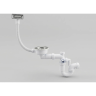 Сифон для кухонной мойки GRANULA САДКО+ телескопический, 3 1/2, прямоугольный перелив CF-0044
