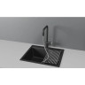 Смеситель для кухни GRANULA GR-8173 черный с выдвижным изливом 8173 CHEPHYII